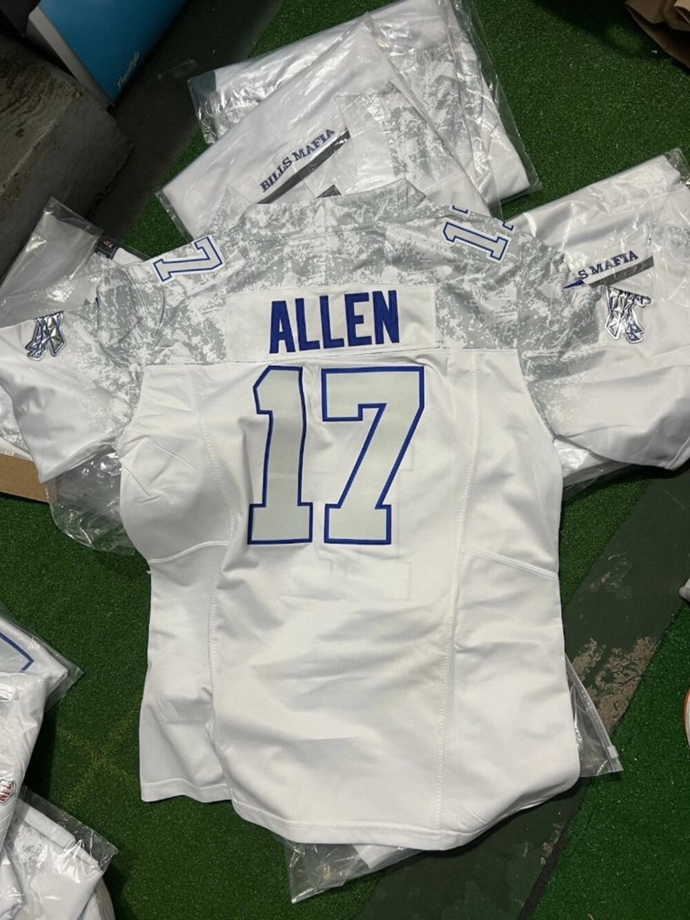 Josh Allen Kids Stitched Vapor Jersey White